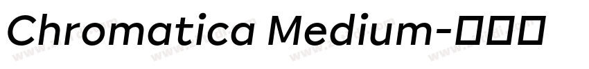 Chromatica Medium字体转换